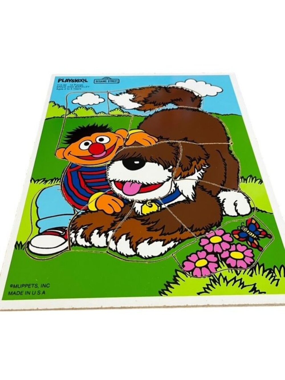 Playskool Sesame Street Ernie and Barkley Wooden Puzzle